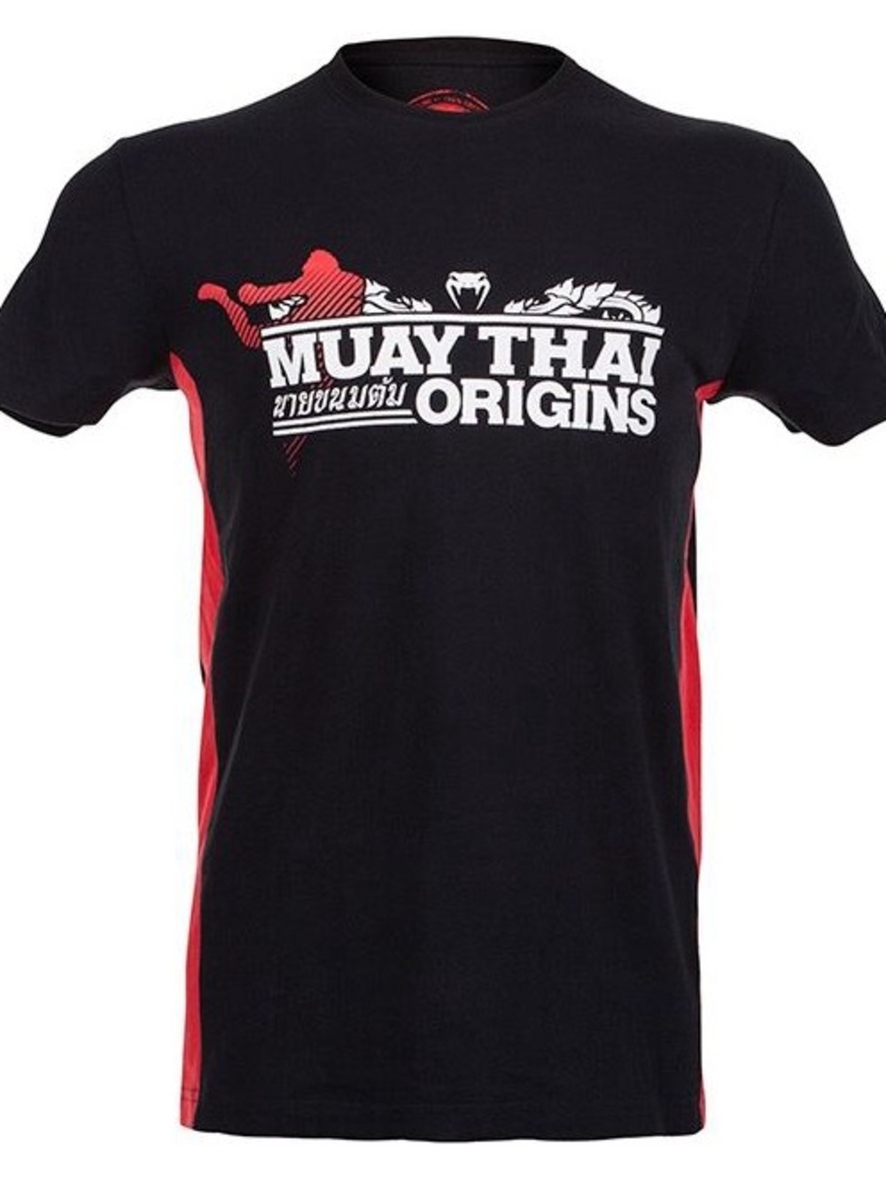 Venum NWT Black Red Muay Thai Origins Short Sleeve T-shirt Size XL